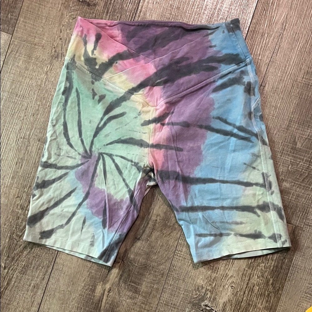 PINK Victoria's Secret Purple Tie-Dye Shorts